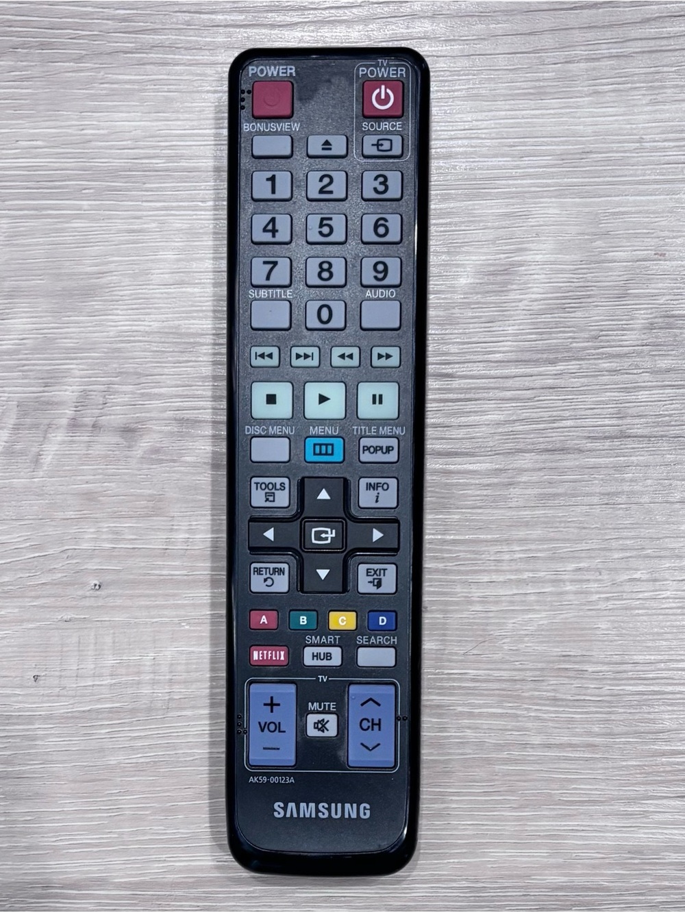 OEM Genuine Samsung AK59-00123A Infrared Remote Control for DVD Blu-ray Players
